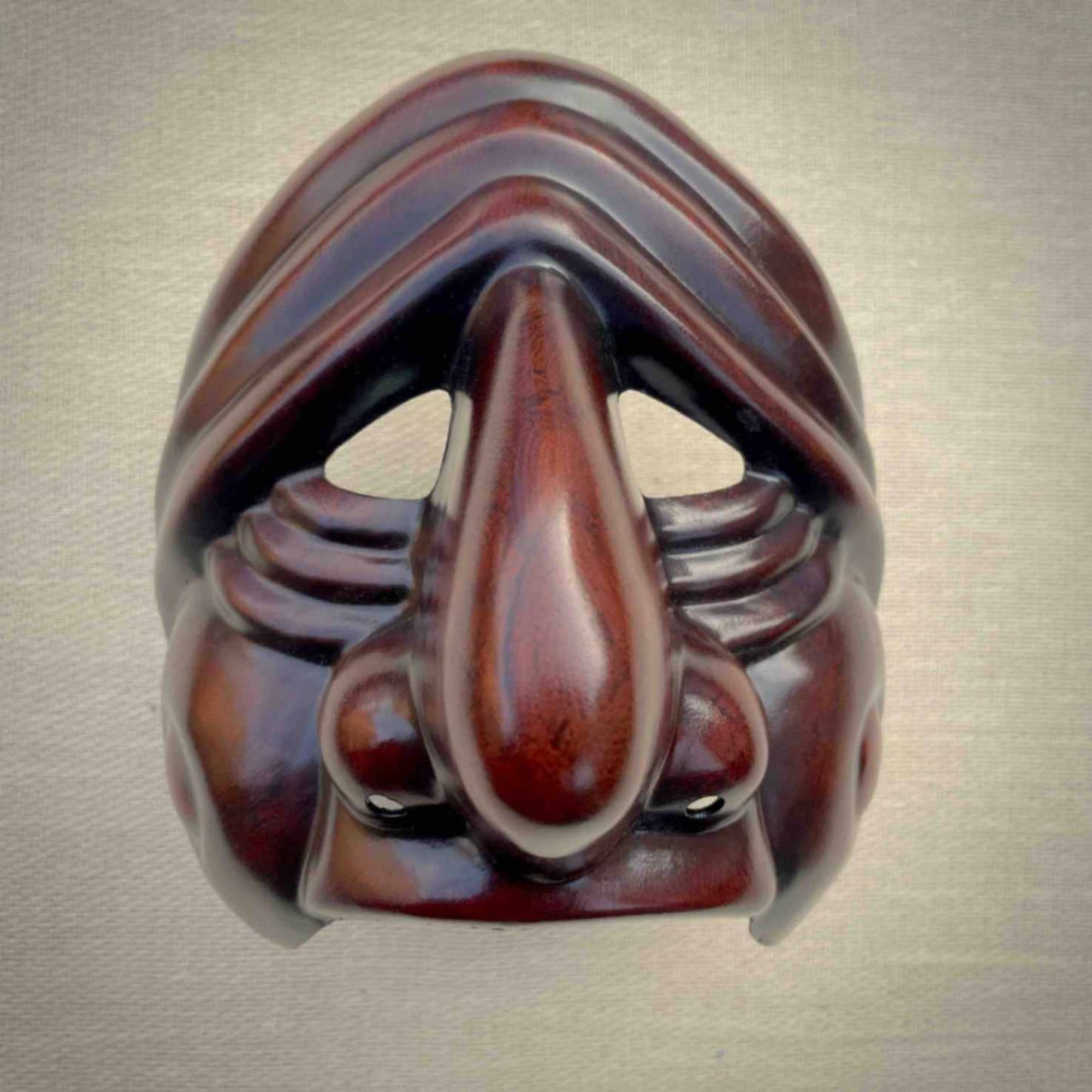 Targaglia 2 Commedia dell'Arte Theatre Mask Front View