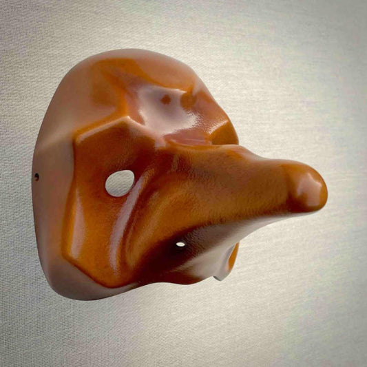 Bird Zanni Commedia dell'Arte Theatre Mask Side View