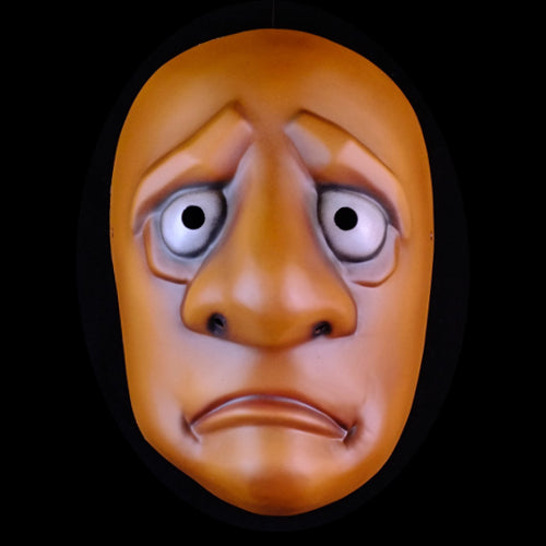 Tense Character Full Mask Dark Skin Tone