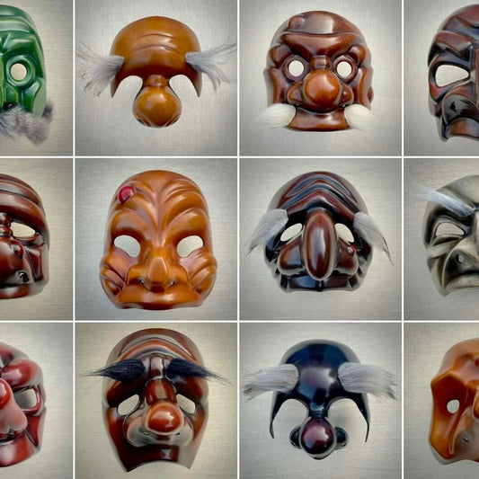 Range of Commedia dell'Arte masks