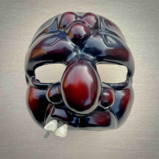 Grottesco Commedia dell'Arte Theatre Mask Front View