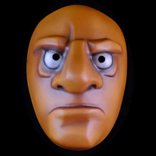 Grouchy Character Full Mask Dark Skin Tone