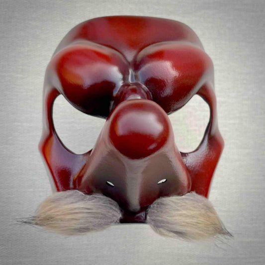 Il Capitano Commedia dell'Arte Theatre Mask Front View