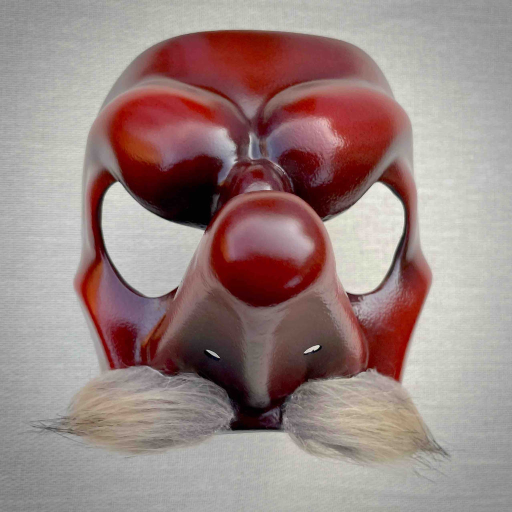 Il Capitano Commedia dell'Arte Theatre Mask Front View