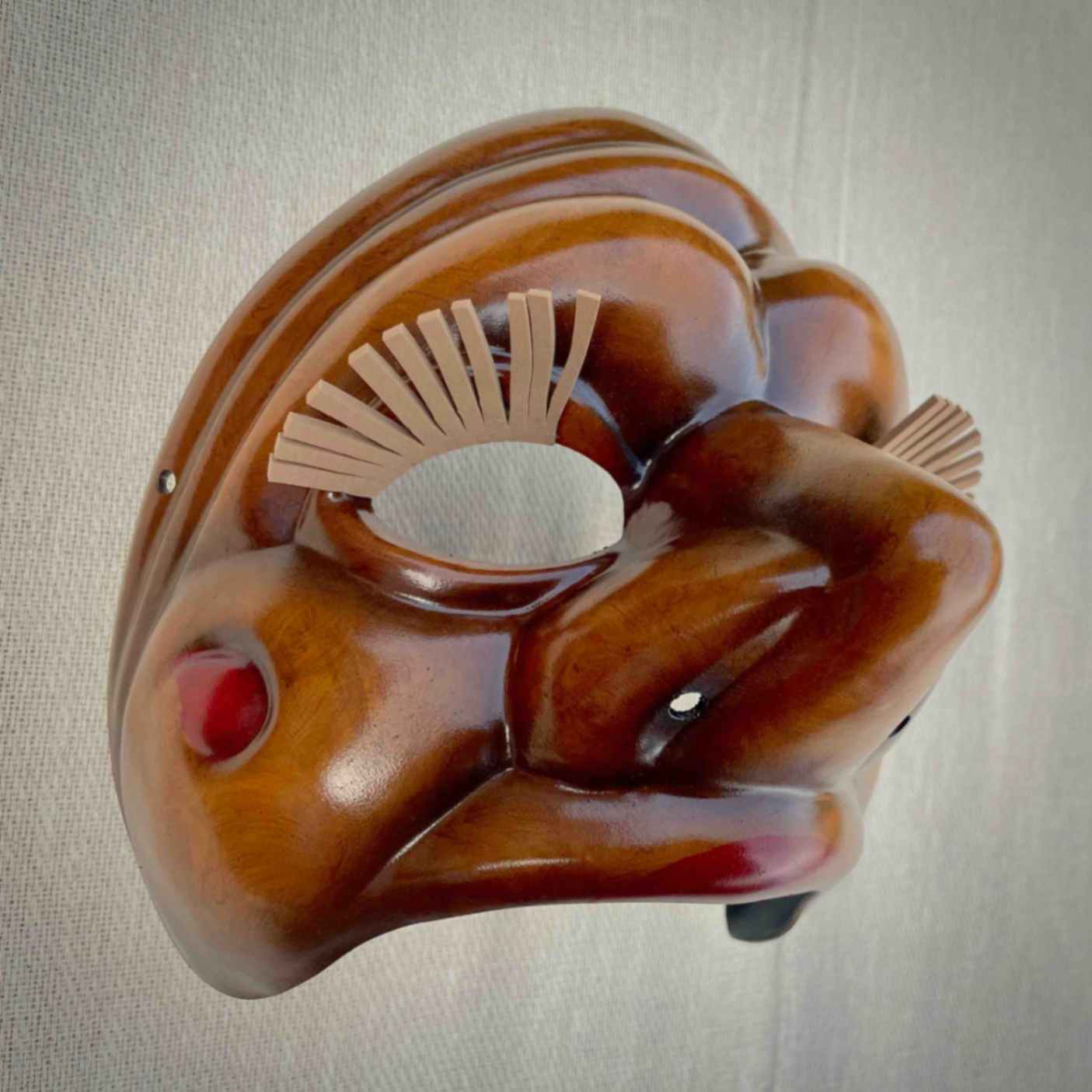 La Signora Commedia dell'Arte Theatre Mask Side View