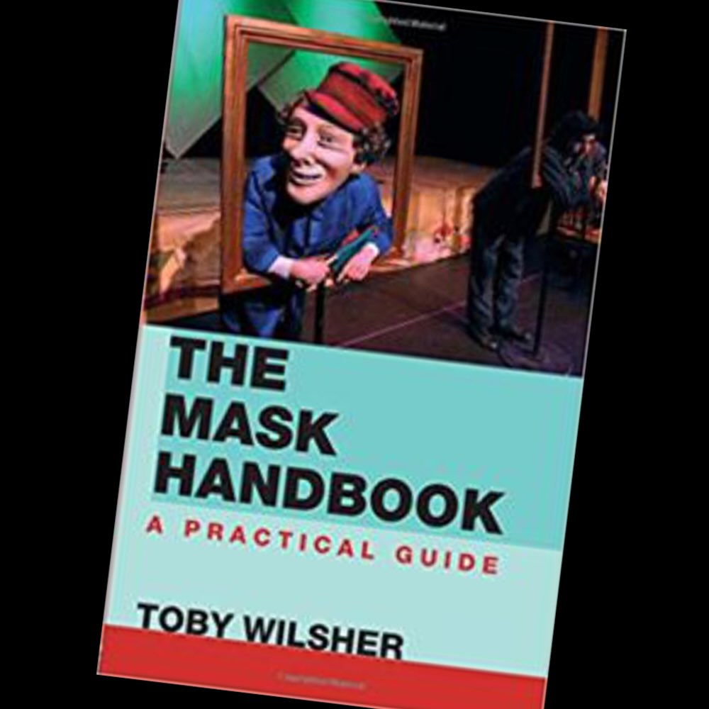 The Mask Handbook - book cover in blue and red.