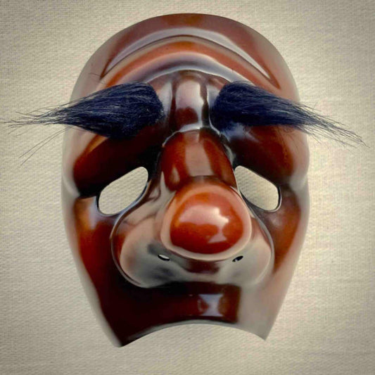 Mouse Zanni Commedia dell'Arte Theatre Mask Front View