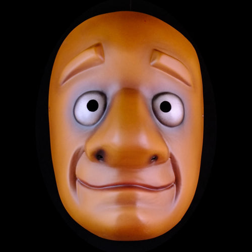 Nervous Character Full Mask Dark Skin Tone