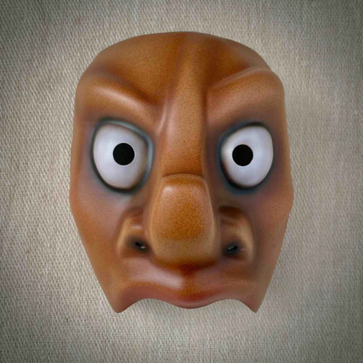 Petulant Character Half Mask Front View Mid Skin Tone