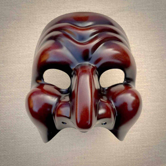 Pulcinella Commedia dell'Arte Theatre Mask Front View