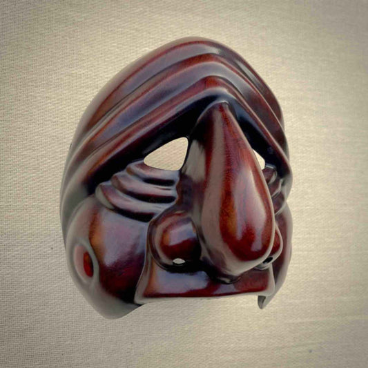 Targaglia 2 Commedia dell'Arte Theatre Mask Side View