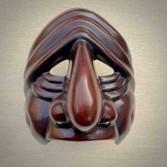 Targaglia 2 Commedia dell'Arte Theatre Mask Front View