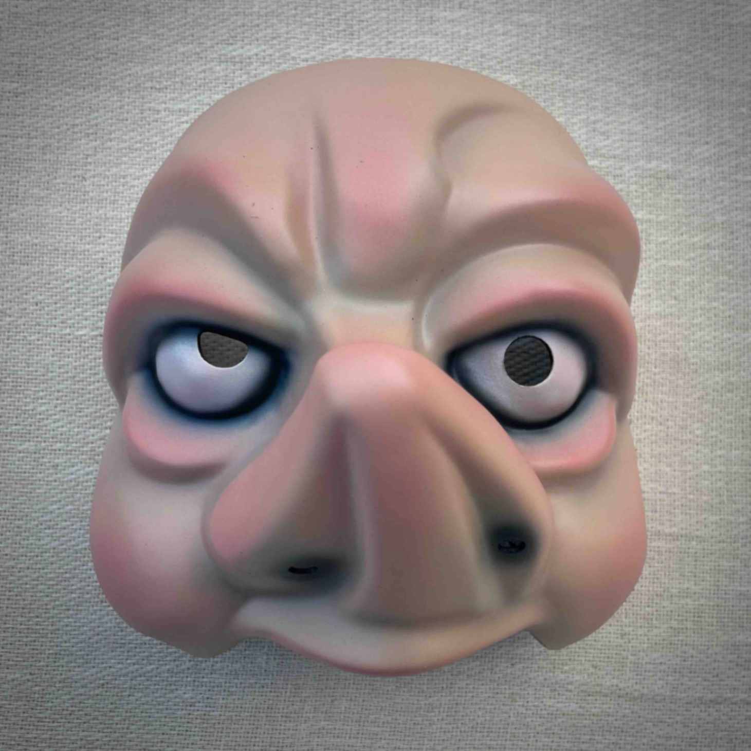 Trickster Character Half Mask Front View Light Skin Tone