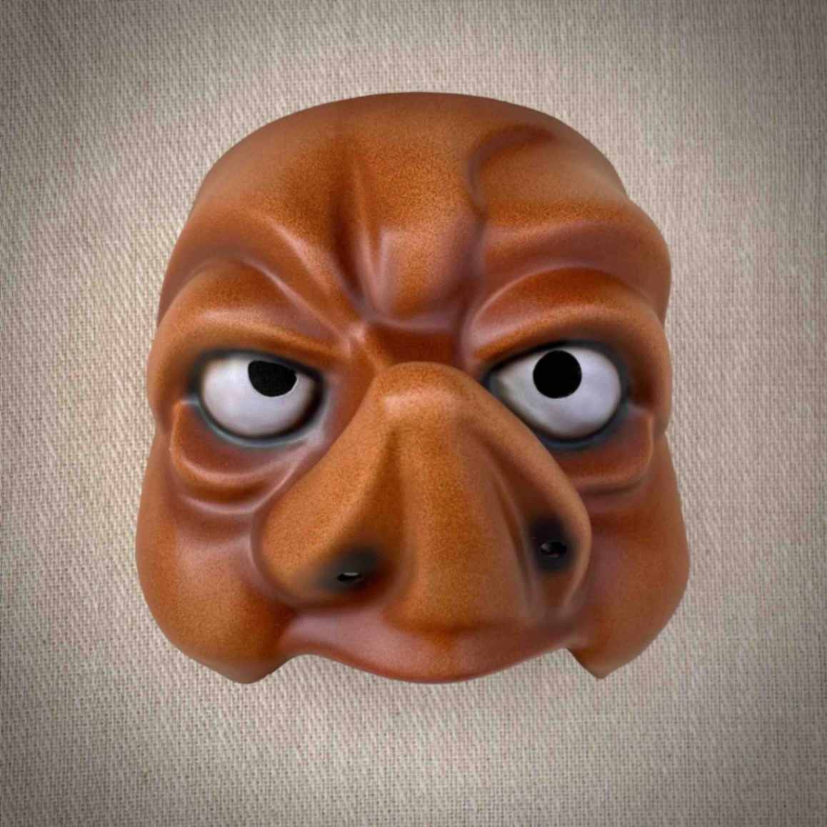 Trickster Character Half Mask Front View Mid Skin Tone